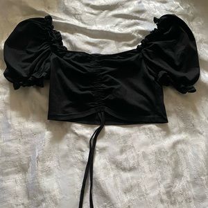 Black crop top